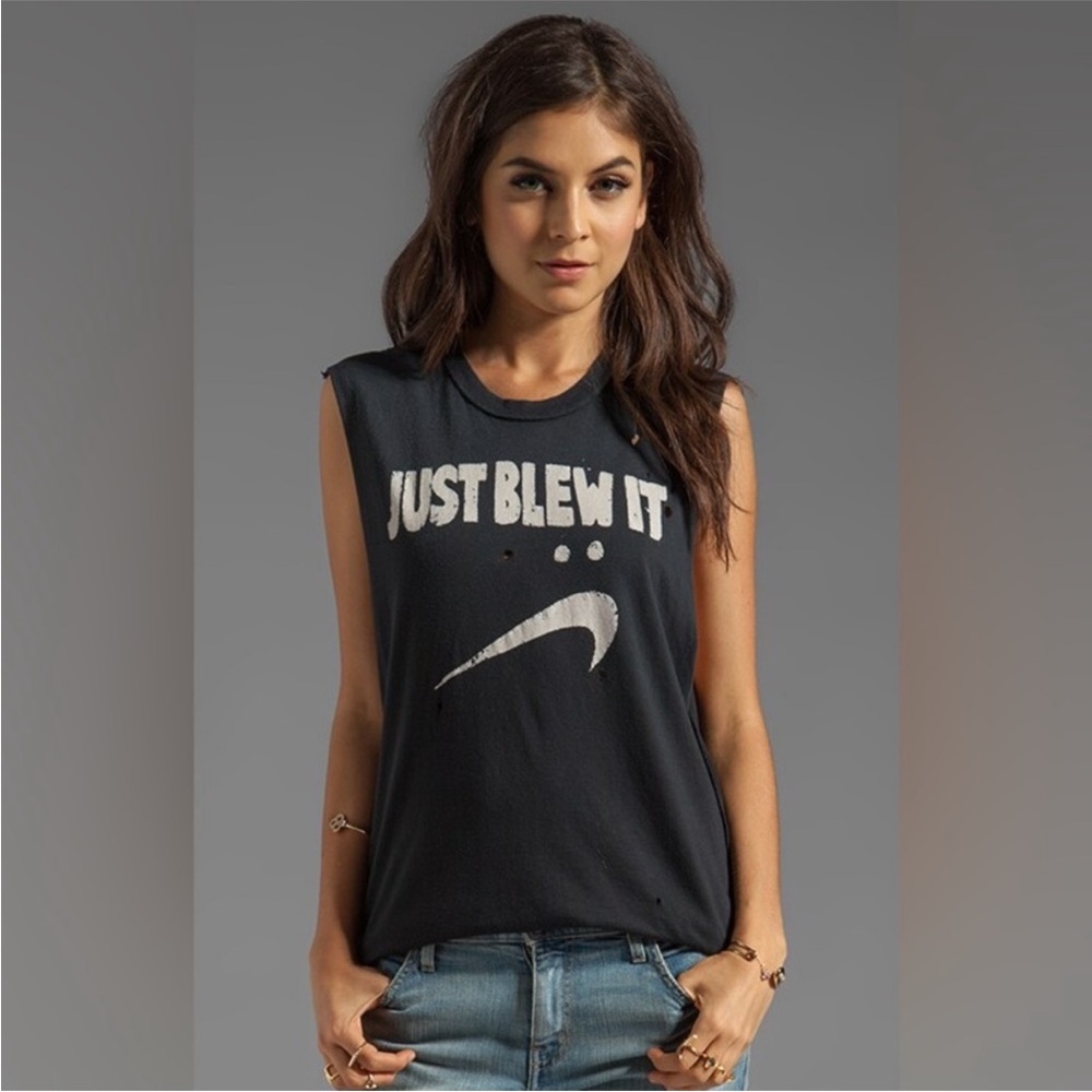 UNIF Graphic Muscle Tee - 'Just Blew It'